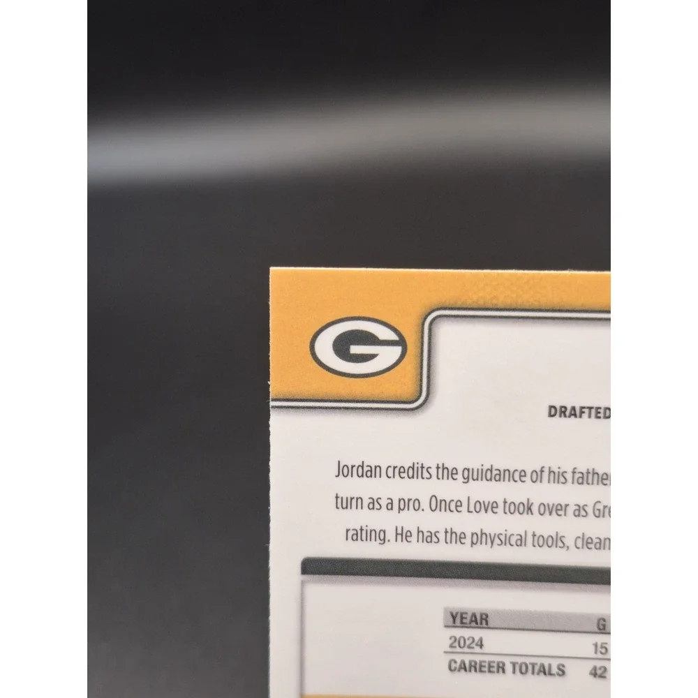 2025 Topps Chrome Jordan Love #109 Lime Green X-Fractor Green Bay Packers